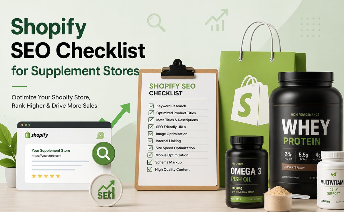 Shopify SEO checklist for supplement stores